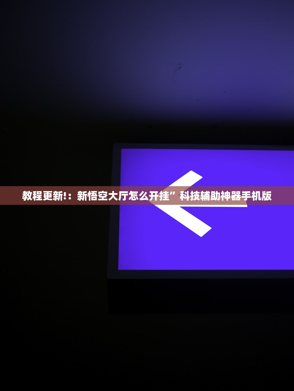 教程更新!：新悟空大厅怎么开挂”科技辅助神器手机版
