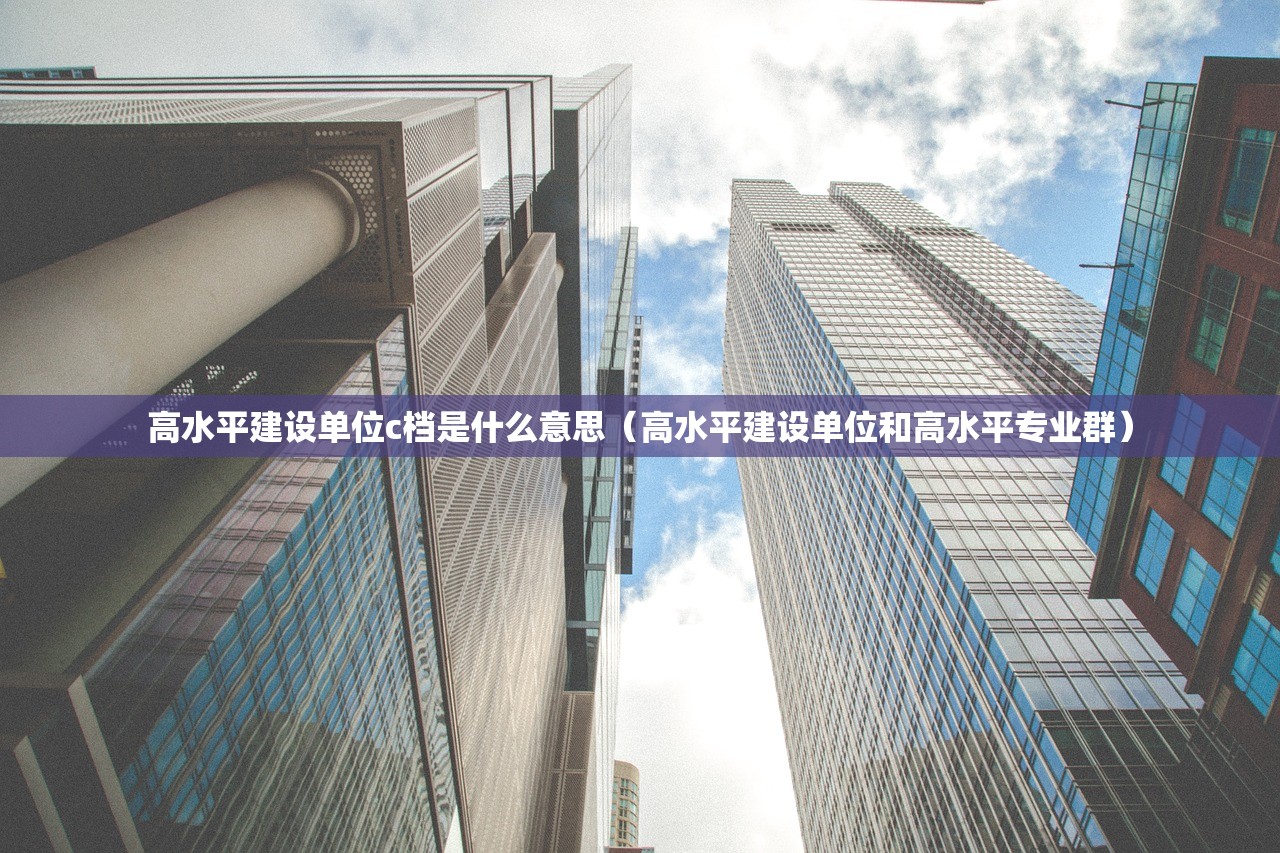 高水平建设单位c档是什么意思（高水平建设单位和高水平专业群）