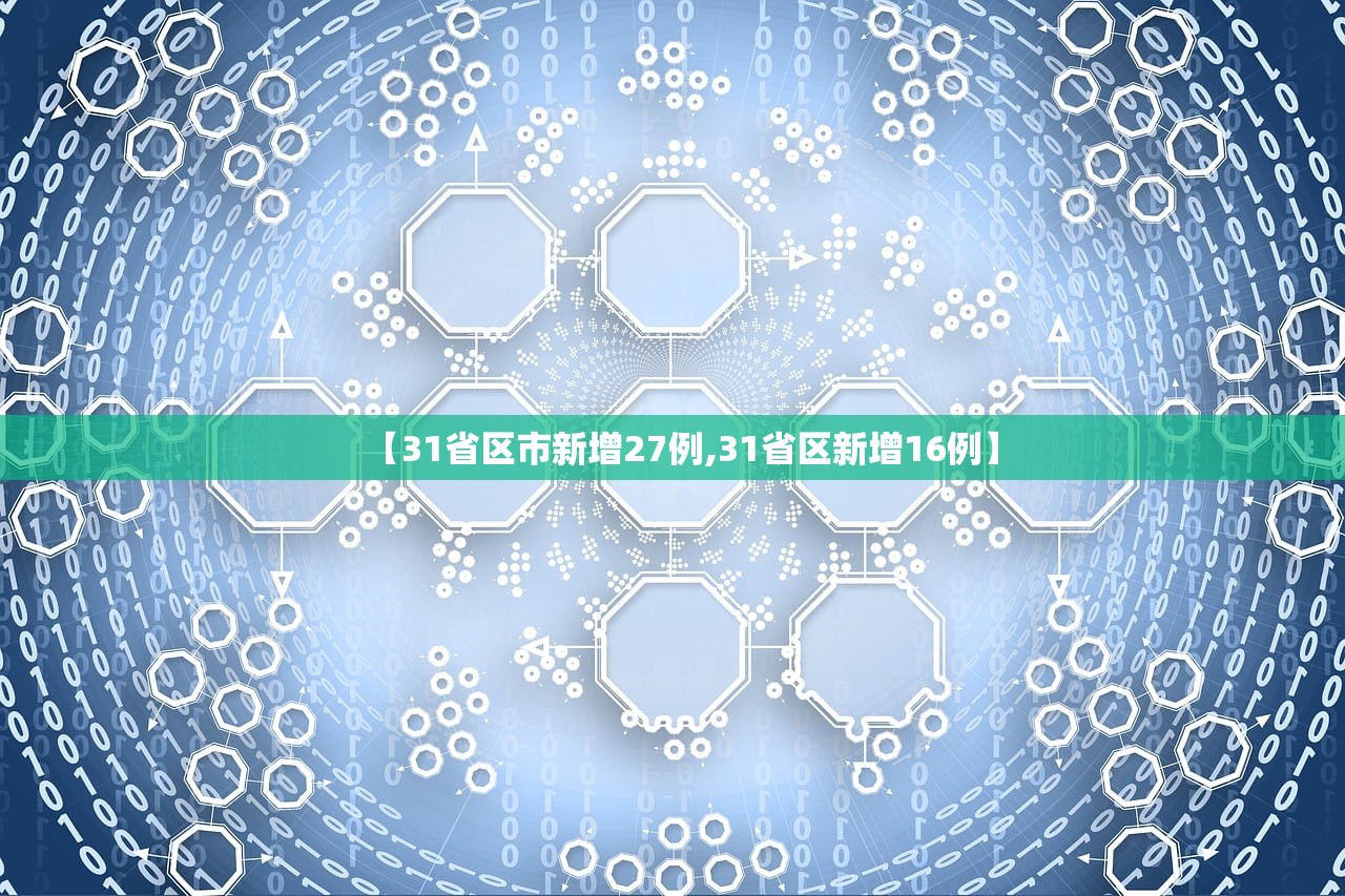 【31省区市新增27例,31省区新增16例】