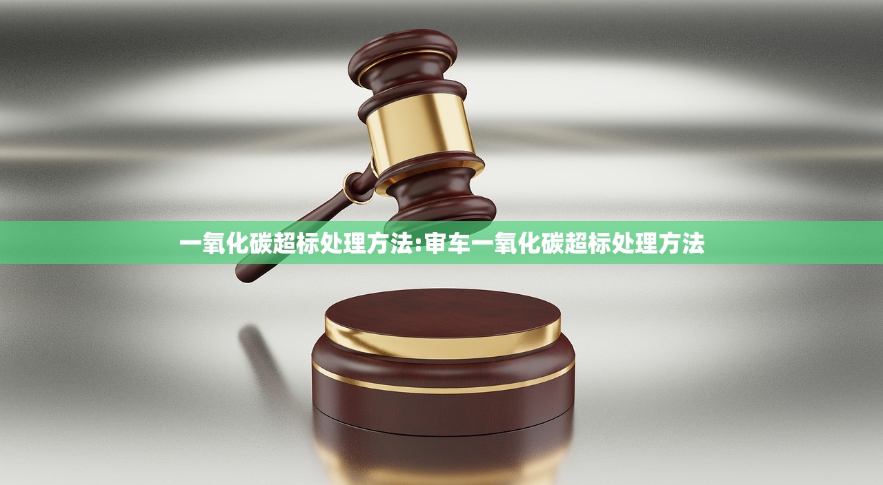 一氧化碳超标处理方法:审车一氧化碳超标处理方法