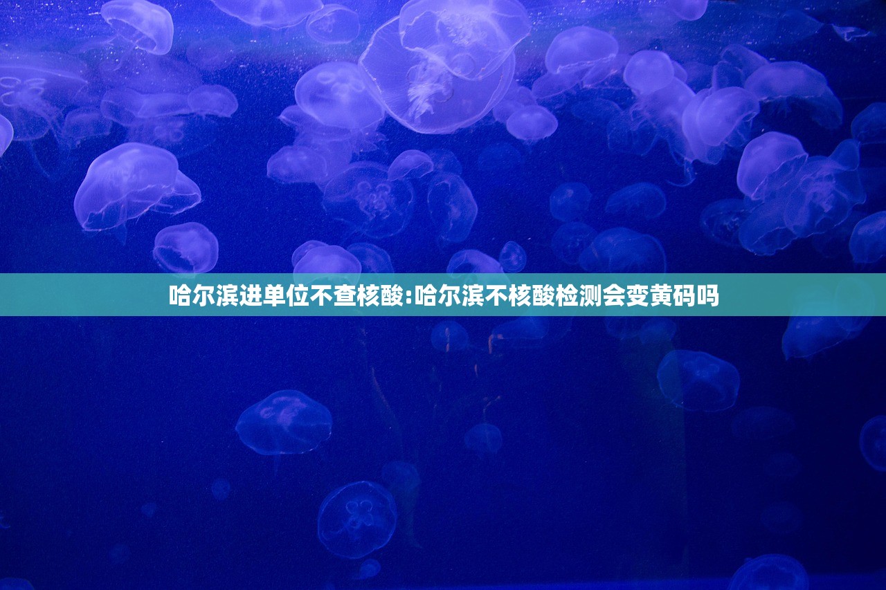 哈尔滨进单位不查核酸:哈尔滨不核酸检测会变黄码吗