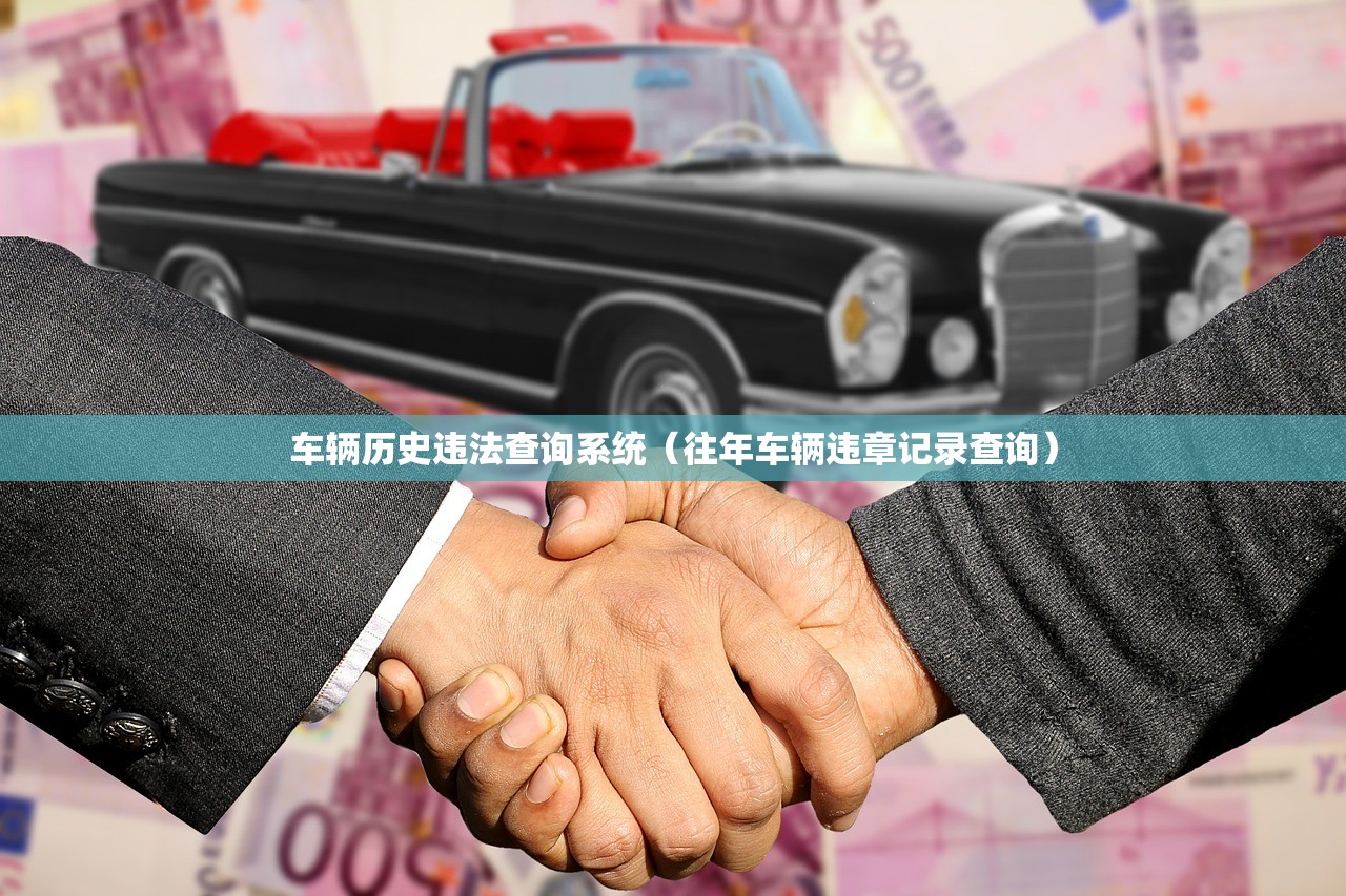 车辆历史违法查询系统（往年车辆违章记录查询）
