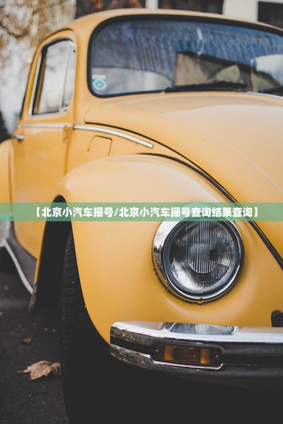 【北京小汽车摇号/北京小汽车摇号查询结果查询】