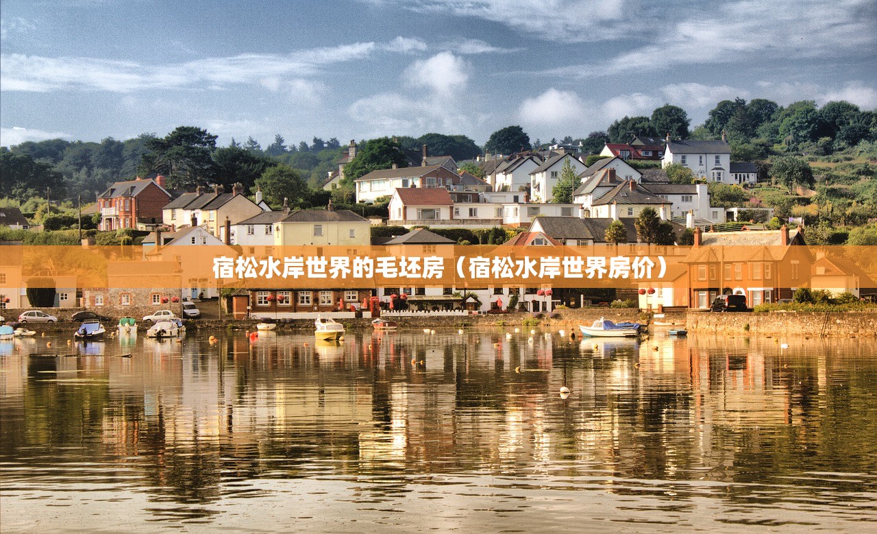 宿松水岸世界的毛坯房（宿松水岸世界房价）