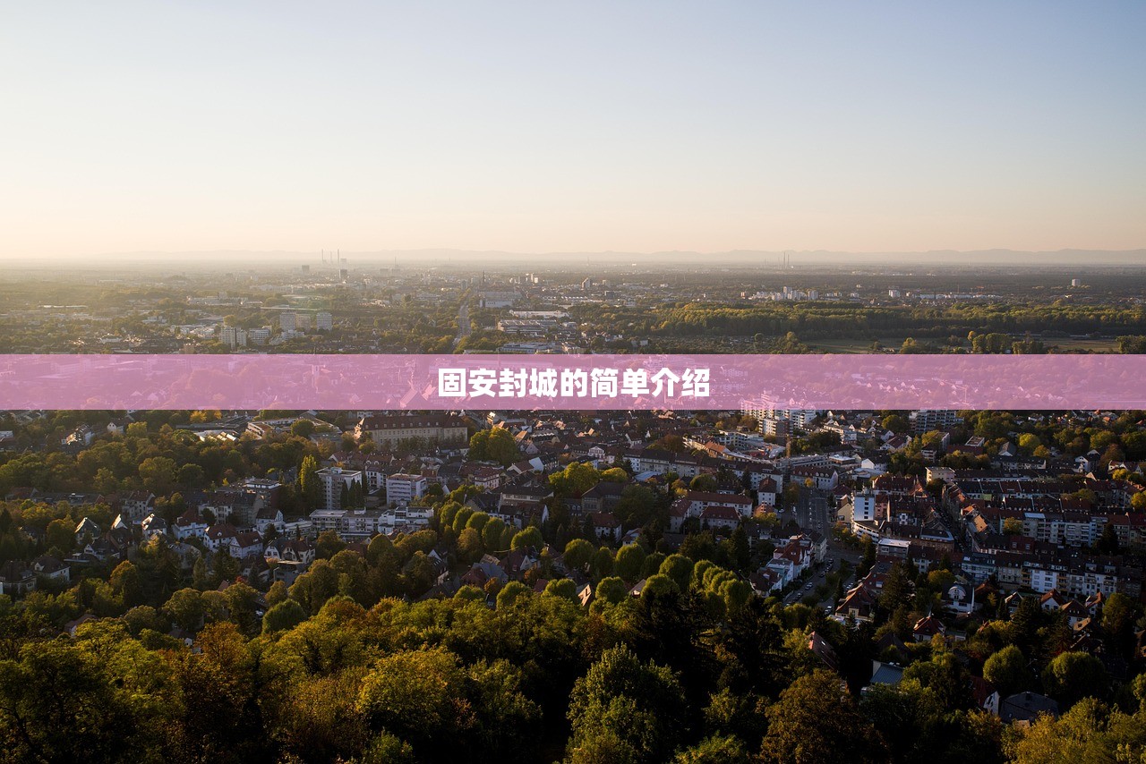 固安封城的简单介绍
