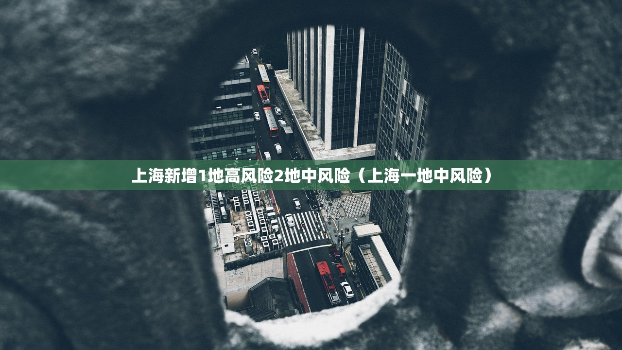上海新增1地高风险2地中风险(上海一地中风险) 上海新增1地高风险2地中风险(上海一地中风险)