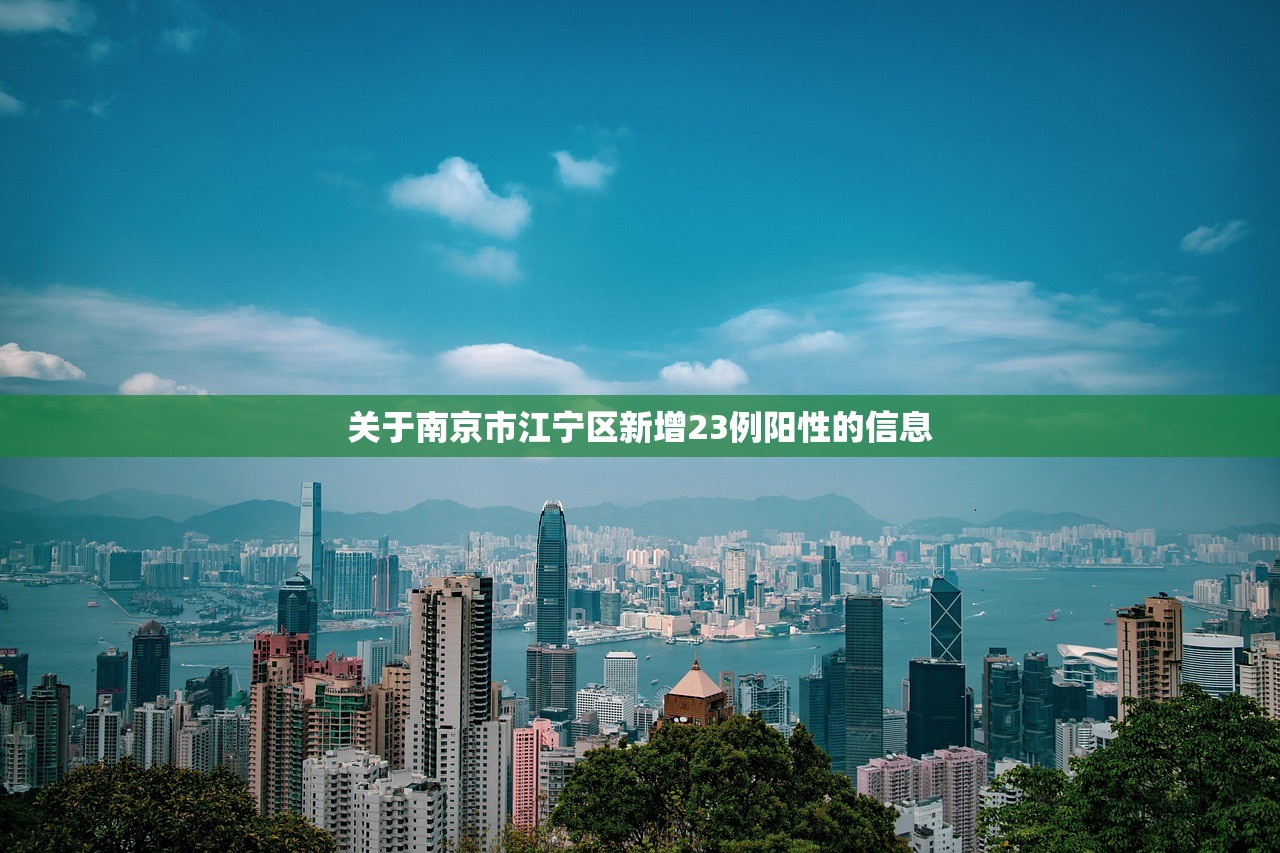 关于南京市江宁区新增23例阳性的信息