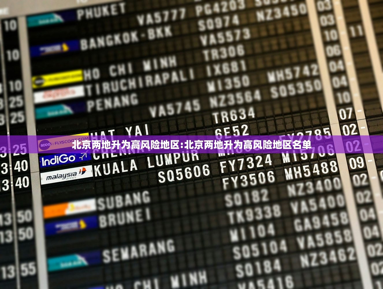 北京两地升为高风险地区:北京两地升为高风险地区名单