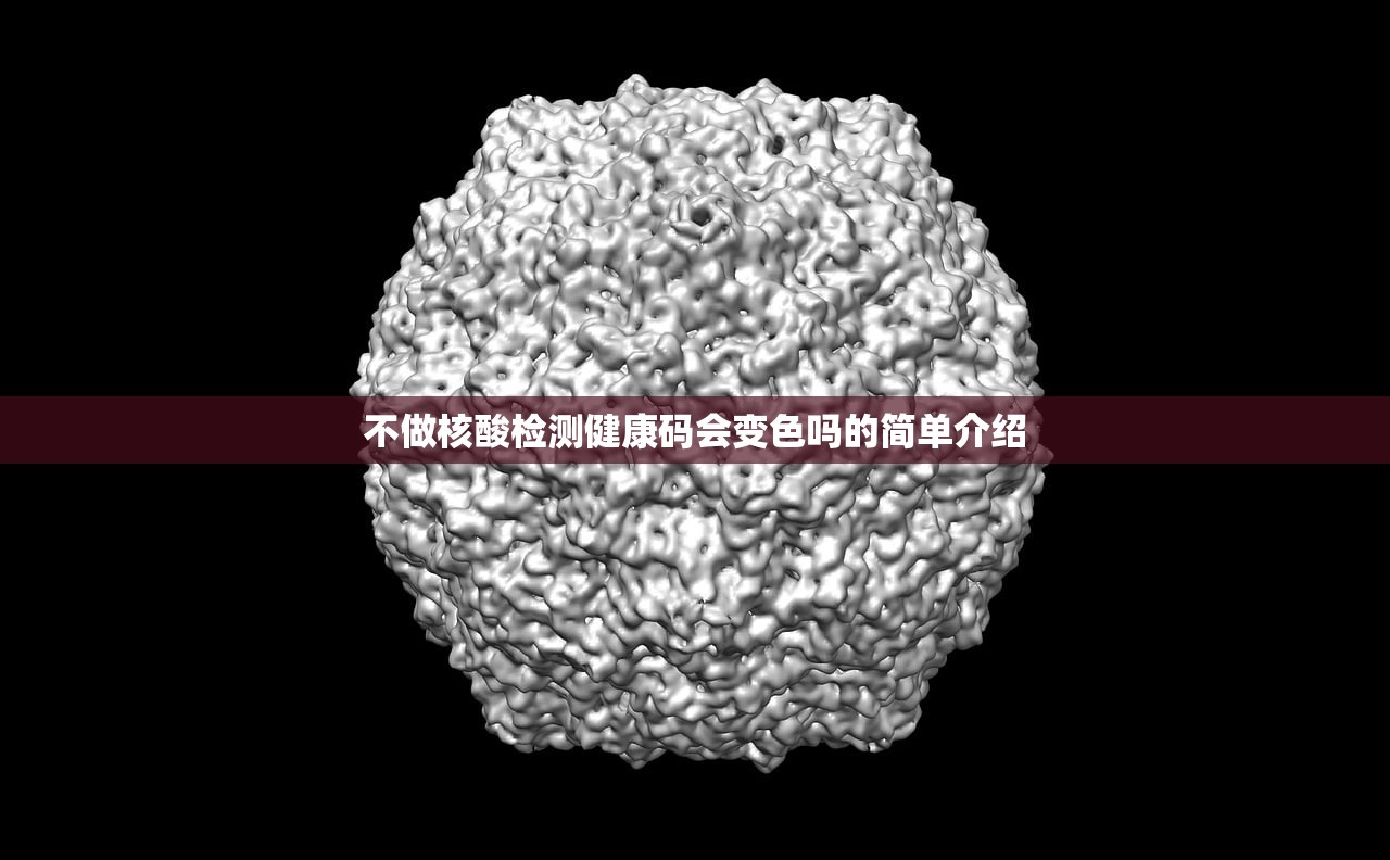 不做核酸检测健康码会变色吗的简单介绍