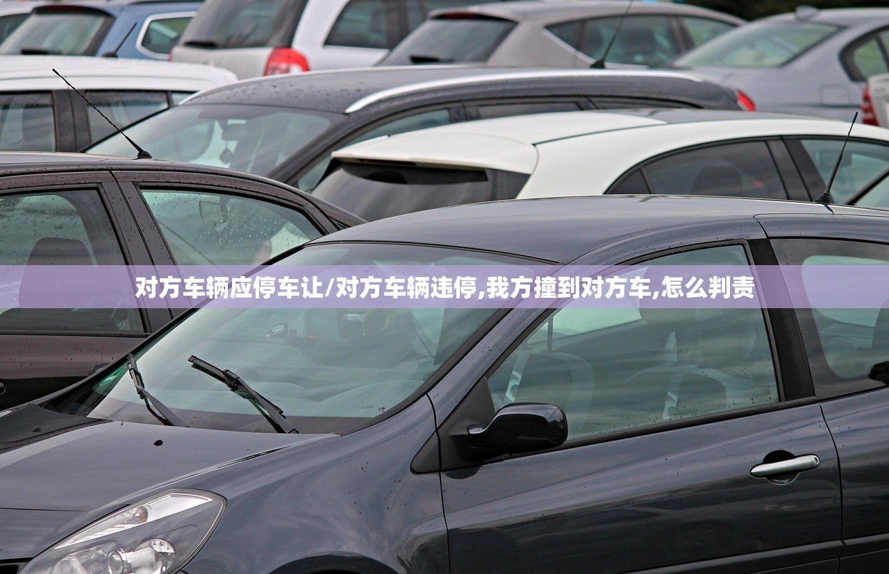 对方车辆应停车让/对方车辆违停,我方撞到对方车,怎么判责