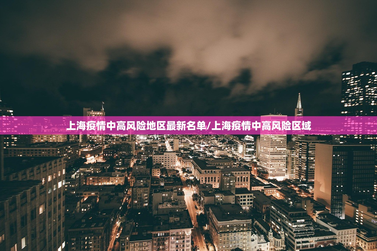 上海疫情中高风险地区最新名单/上海疫情中高风险区域