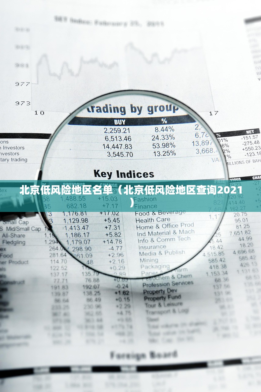北京低风险地区名单（北京低风险地区查询2021）