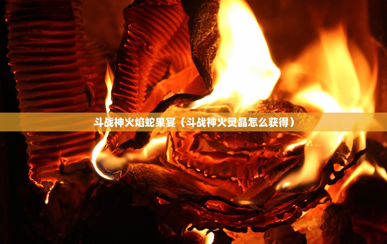 斗战神火焰蛇果宴（斗战神火灵晶怎么获得）