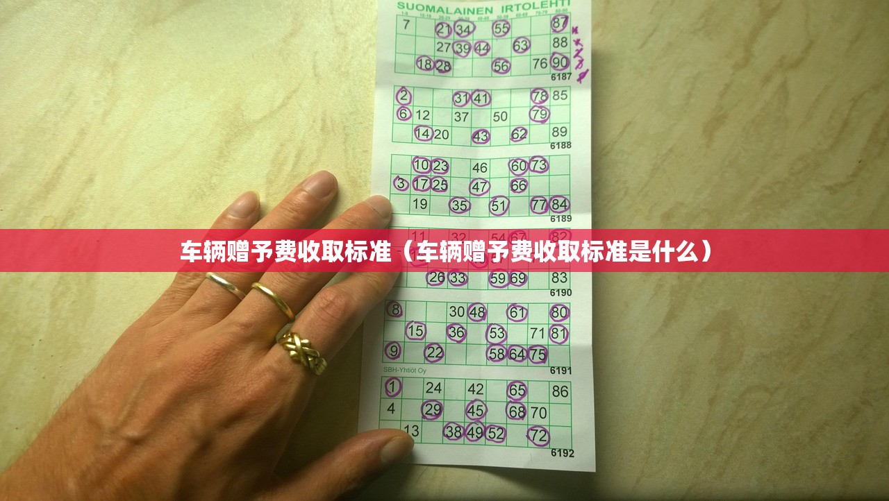 车辆赠予费收取标准（车辆赠予费收取标准是什么）